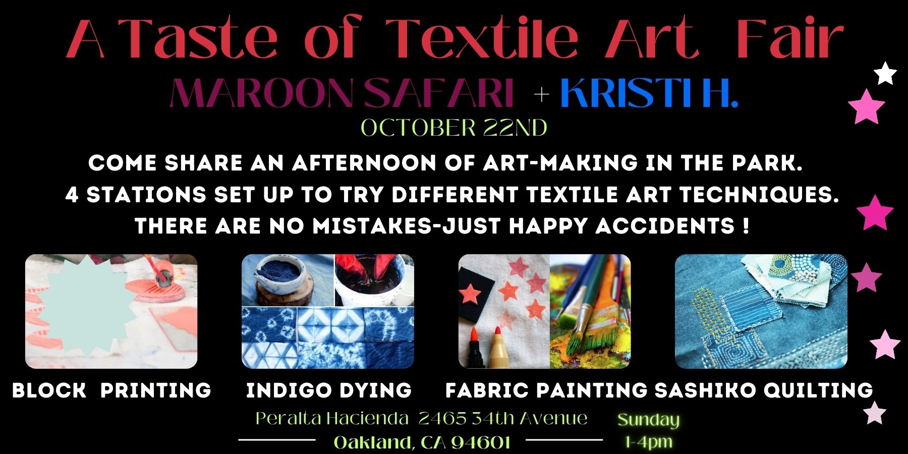 Textile workshop banner
